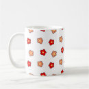 Search for background pattern mugs Red