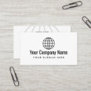 Search for globe business cards International