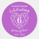 Search for year anniversary stickers Purple