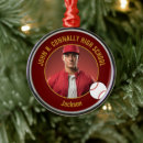 Search for baseball player christmas tree decorations High school