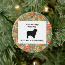 Search for australian shepherd christmas tree decorations Dog