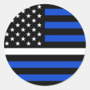Search for thin white line stickers Blue