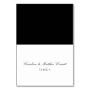 Search for black and white wedding place cards Script typography
