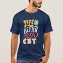 Search for life is better with cats tshirts Kitten