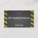 Search for asphalt business cards Construction