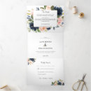 Search for navy blue and blush pink wedding invitations All in one