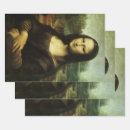 Search for renaissance wrapping paper Mona lisa