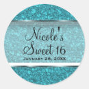 Search for teal blue sweet 16 stickers Glam
