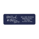 Search for married and merry return address labels Modern