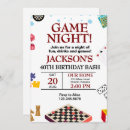 Search for game night birthday invitations Adult