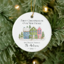 Search for village christmas tree decorations Watercolor