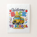 Search for school bus puzzles First day of school