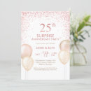 Search for surprise 25th anniversary invitations Modern