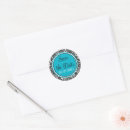 Search for turquoise damask stickers Black and white