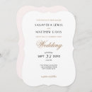 Search for blush and gold wedding invitations Typography