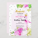 Search for pink flamingo baby shower invitations Pink and gold