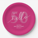 Search for 50th birthday plates Bold typography