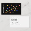 Search for billiard business cards Snooker