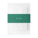 Search for green invitation belly bands Classic