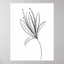 Search for black and white lined flower art Botanical