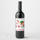 Search for happy holiday wine labels Elf