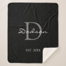 Search for family name blankets Monogrammed