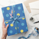 Search for blue polka dots wrapping paper Contemporary