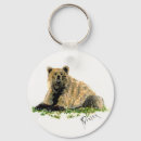 Search for bear painting key rings Watercolor