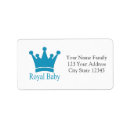 Search for royal crown return address labels Baby