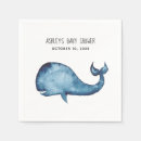 Search for blue whale napkins Watercolor