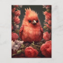 Search for cardinal bird postcards Flowers