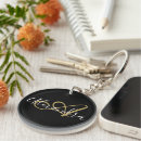 Search for hearts black and white key rings For her