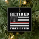 Search for firefighter christmas tree decorations Thin red line