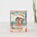 Search for vintage dachshund christmas cards Wiener