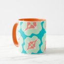 Search for teal and orange mugs Modern