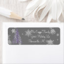 Search for purple tree return address labels Elegant