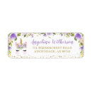 Search for purple glitter return address labels Violet