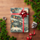 Search for snow wrapping paper Vintage
