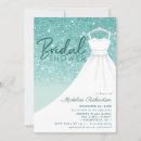 Search for teal bridal shower invitations Typography