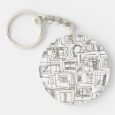 Search for doodle art key rings Modern