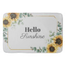 Search for sunflower bath mats Yellow
