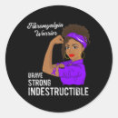 Search for chronic pain awareness stickers Fibromyalgia warrior