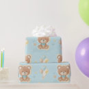 Search for baby boy wrapping paper Teddy