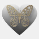 Search for butterfly heart stickers Black