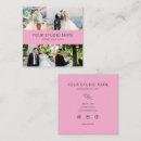 Search for photographer business cards Pink