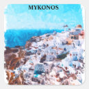 Search for mykonos stickers Watercolor