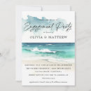 Search for beach engagement party invitations Watercolor