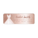 Search for pink dress return address labels Elegant
