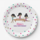 Search for gymnastics party plates Flip tumble and play