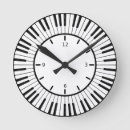 Search for piano clocks Black and white